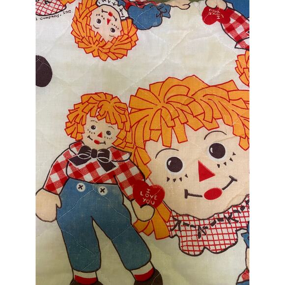 The Bobbs-Merrill Company Vintage Raggedy Ann and Andy Quilt - Picture 5 of 5